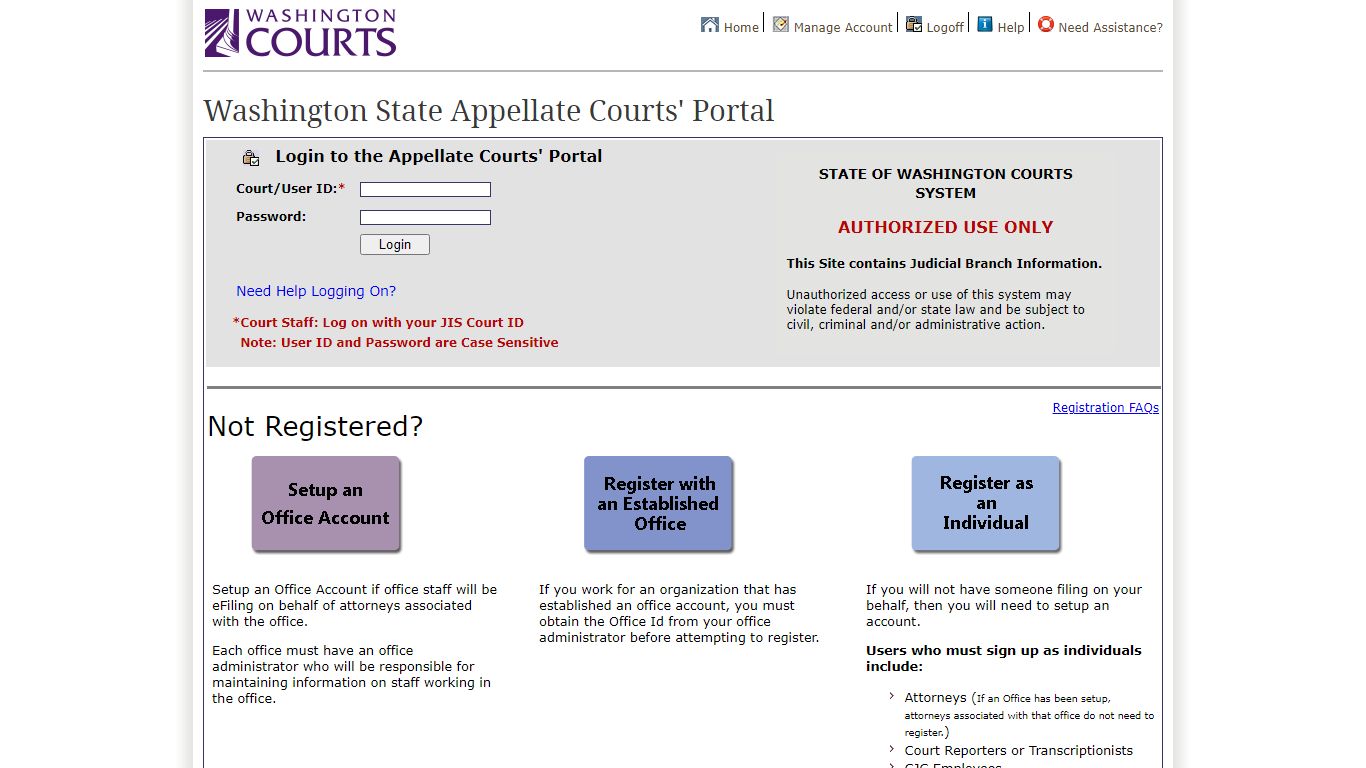 Washington State Appellate Courts